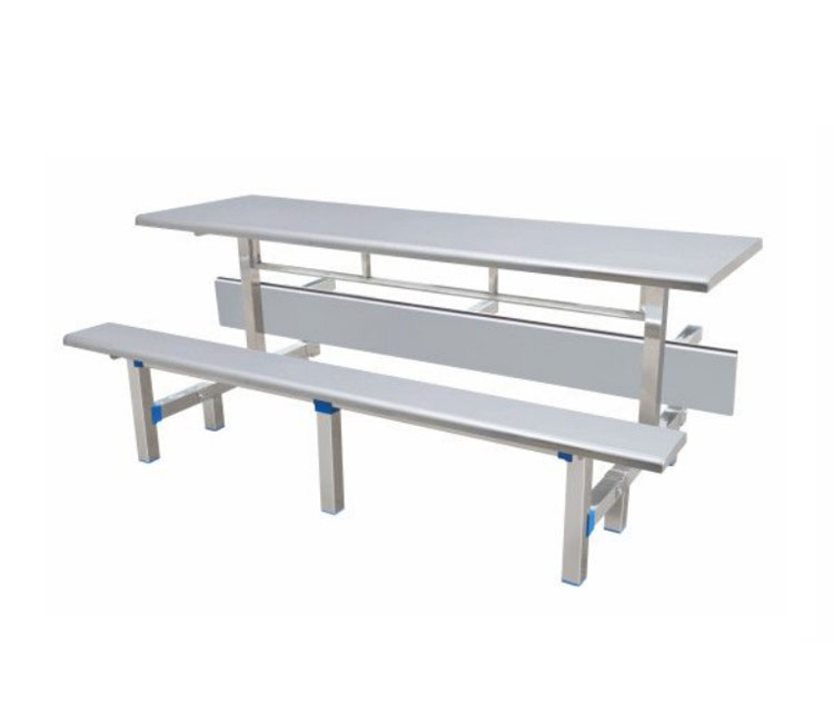 FH21-8006 不锈钢八位翻板条凳餐桌椅