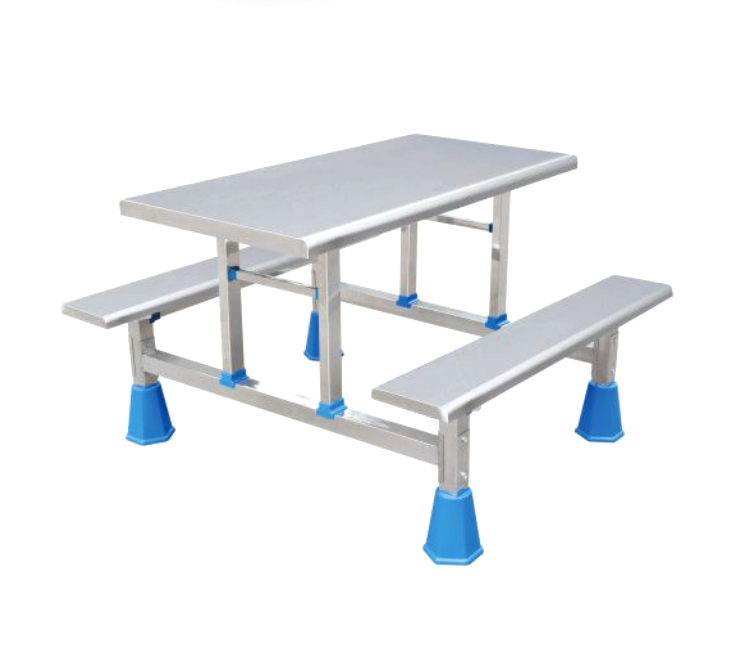 FH21-8001 不锈钢四位条凳餐桌椅