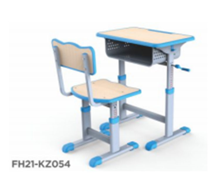 FH21-KZ054 注塑包边手摇式学生课桌椅
