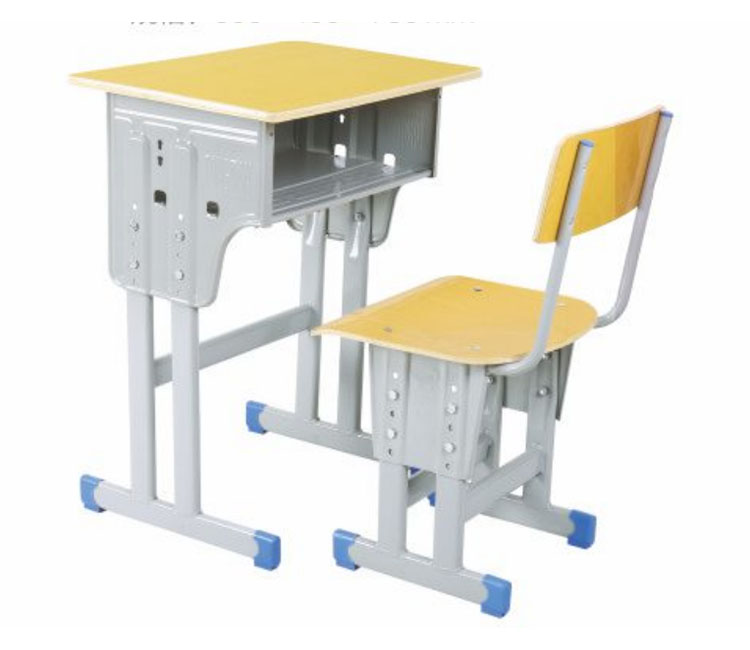 FH21-KZ096 双层板双柱单层学生课桌椅