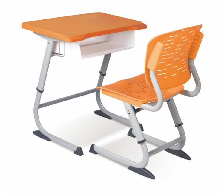 FH21-KZ002 塑料特制弯管提拉式学生课桌椅