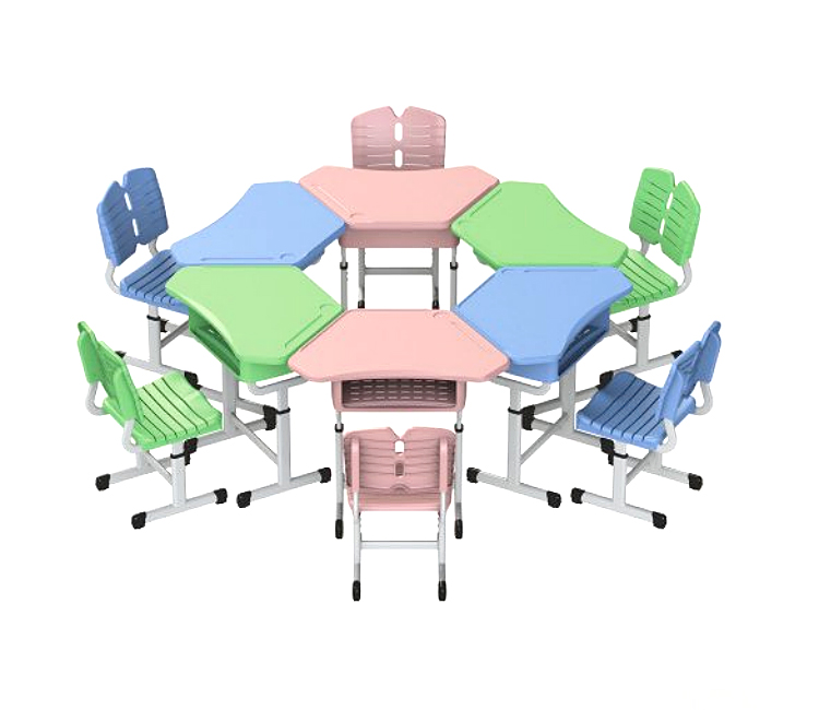 FH21-KZ106 彩色组合课桌椅（套管式）