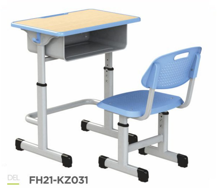 FH21-KZ031 注塑包边套管式学生课桌椅