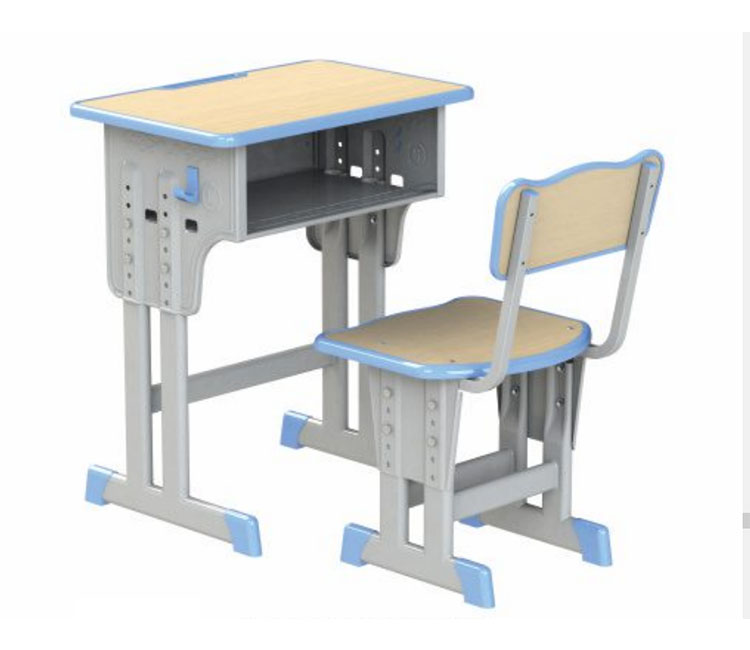 FH21-KZ088 多层板双柱单层课桌学生单柱凳